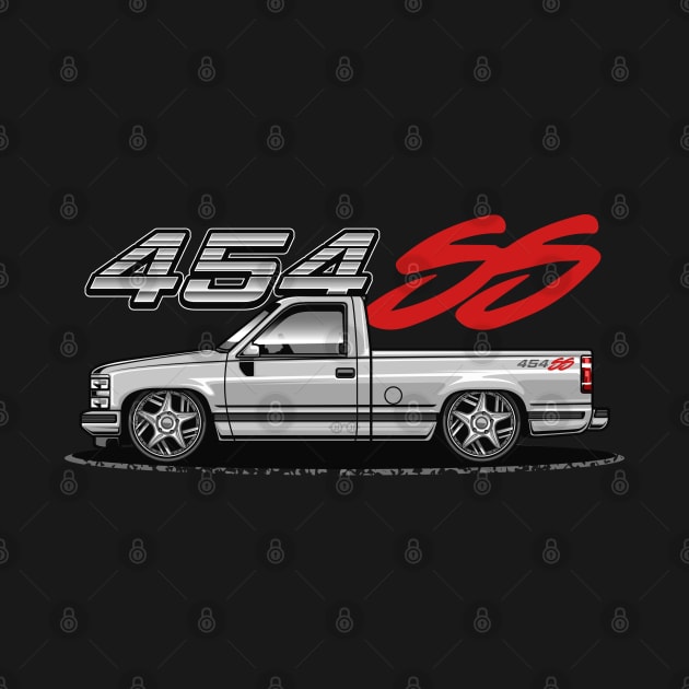 Chevy 454 SS Pickup Truck (Ultra White) by Jiooji Project