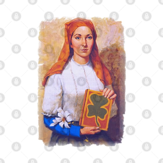 St Dymphna Catholic Orthodox Patroness Patron Irish Saint by Beltschazar