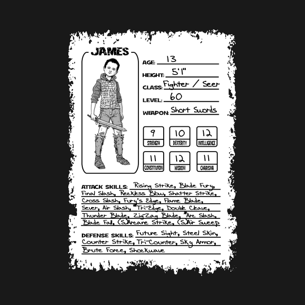 James's Character Sheet by Brie House Publishing