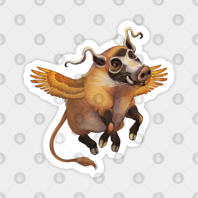 When River Boars Soar Magnet by Wagglezags