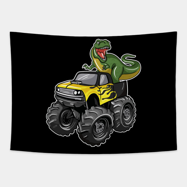 Monster Truck Dinosaur - Monster Truck Dinosaur - Tapestry | TeePublic Monster Truck Dinosaur - Monster Truck Dinosaur - Tapestry | TeePublic
