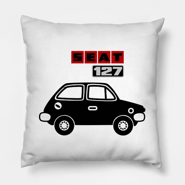 Retro Car Pillow by soniapascual