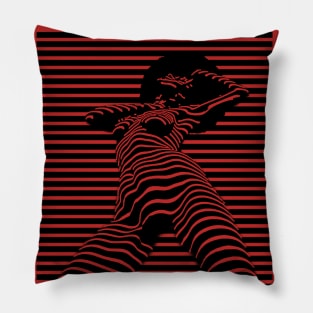 Afro Stripes Modern Art Pillow