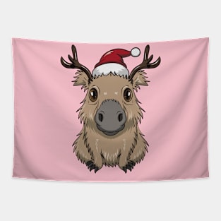 Capybara Claus: Bringing Holiday Cheer Tapestry