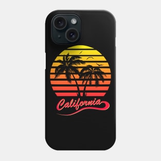 California 80s Sunset Phone Case