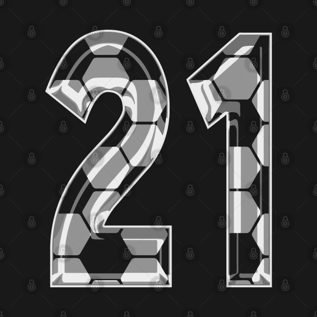 Soccer Number 21 Soccer Jersey #21 Soccer Mom Player Fan by TeeCreations