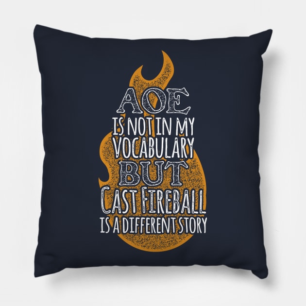 Cast Fireball Pillow by KennefRiggles
