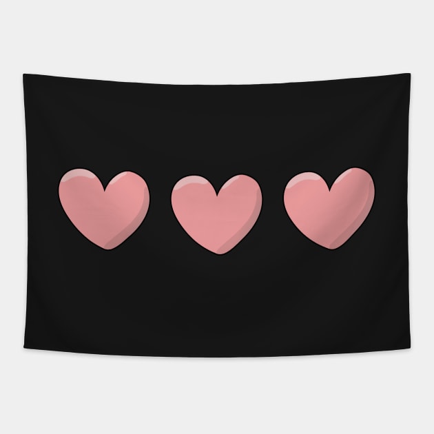 Three Hearts Tapestry by ThinkingSimple