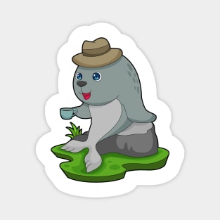 Seal Coffee Cup Magnet