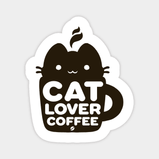 Cat, Coffee, love Magnet