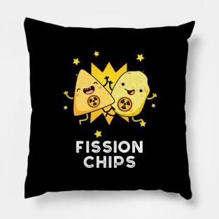 Fission Chips Funny Physics Food Pun Pillow