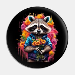 cute raccoon Pin