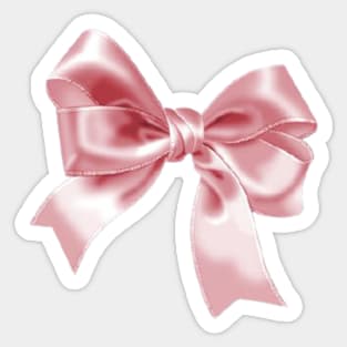 Cute Pink Bow Sticker for Sale by Groovysheck