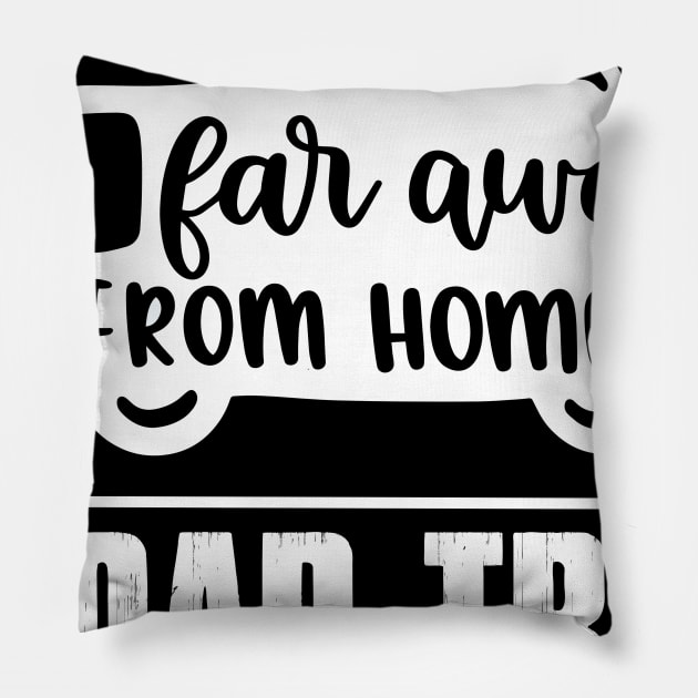 Road Trip Shirts adventure Pillow by LutzDEsign