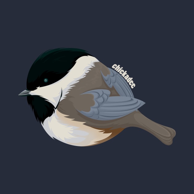 Chickadee by Art by Angele G