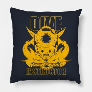 Blue & Gold Dive Instructor Pillow