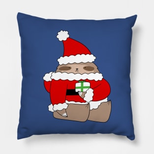 Santa Sloth Pillow