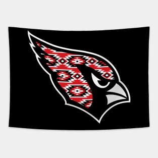 Native Horizontal Pattern Cardinals Tapestry