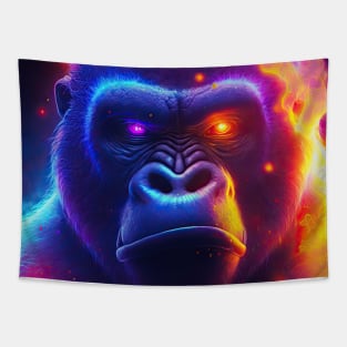 Fiery Gorilla Tapestry