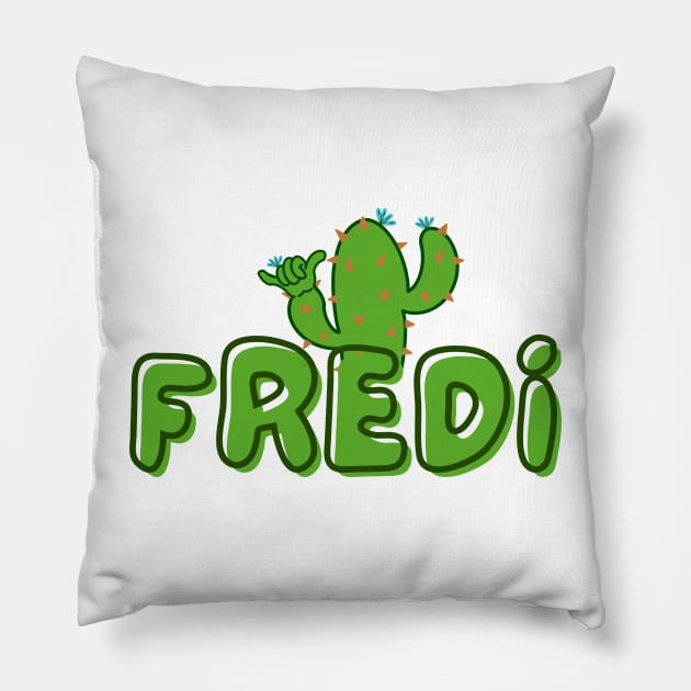 Fredi Cactus Design Pillow by Fredi Wear