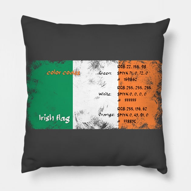 Ireland. Irish flag. Pillow by hveyart