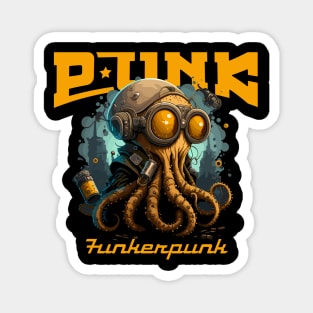 PUNK Graffiti Octopus Magnet