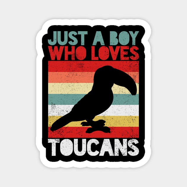 Toucan Tropical Bird Toucan Lover Vintage Magnet by KAWAIITEE