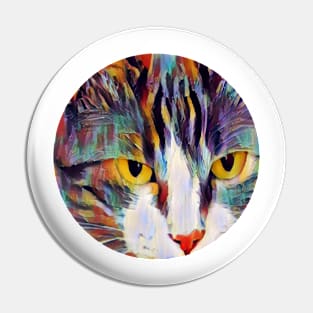 Frisky floppy cat Pin