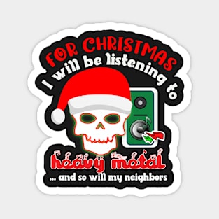 HEAVY METAL CHRISTMAS SWEATER, SHIRT, SOCKS, AND MORE Magnet