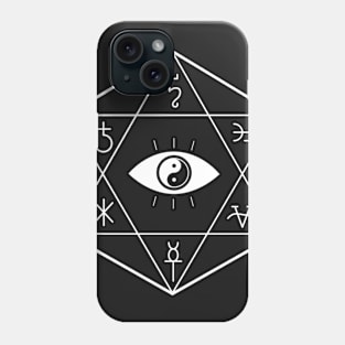 Hexapentacle on Black Phone Case