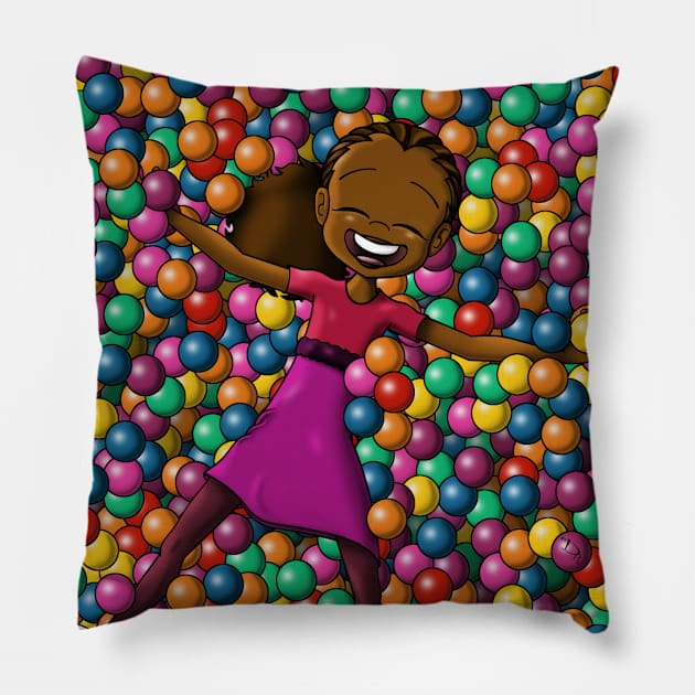 African American Girl Pillow by treasured-gift