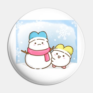 Snow day Snowman Pin