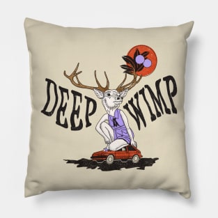 Deep Wimp Deer Pillow