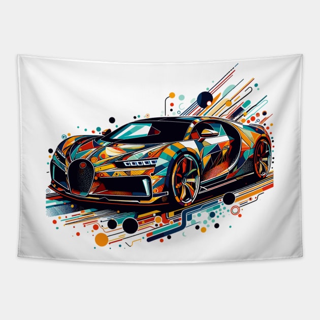 Bugatti Chiron Tapestry by Vehicles-Art