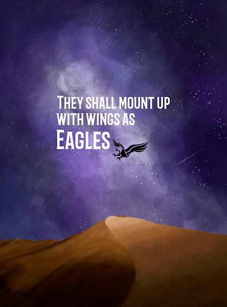 They Shall Mount Up With Wings as Eagles Kids T-Shirt by VCTees