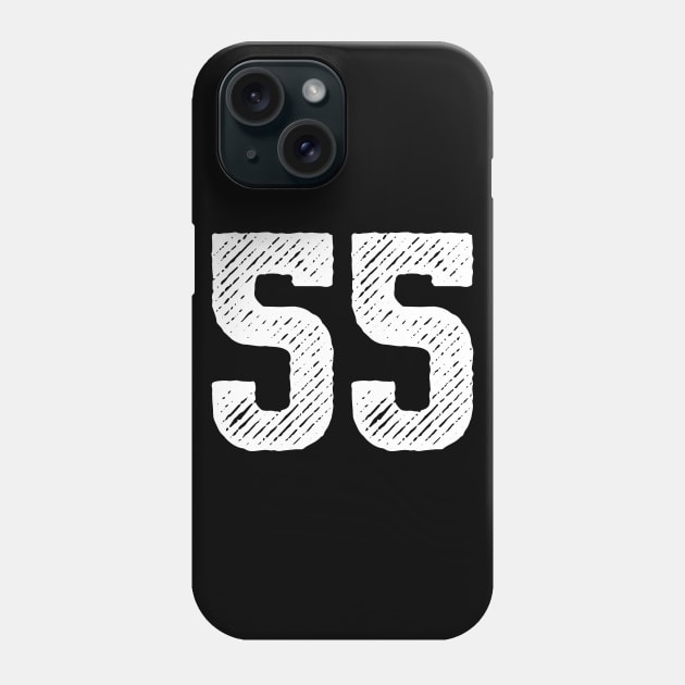 Fifty Five 55 Phone Case by colorsplash