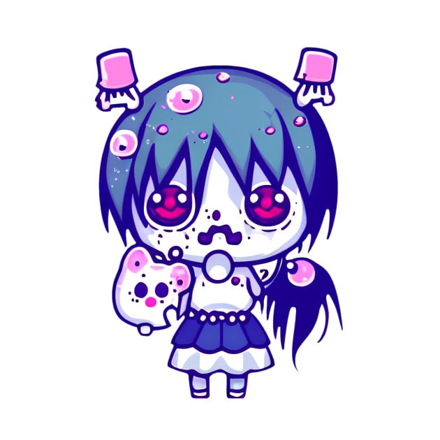 A CUTE KAWAI Zombie girl by mmamma030