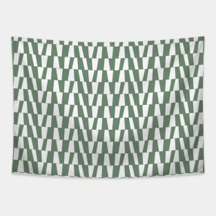 Bold Geometric Pattern 3 in green Tapestry