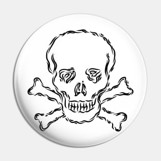 Skull and Bones Pin