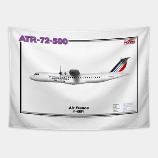 Avions de Transport Régional 72-500 - Air France (Art Print) Tapestry