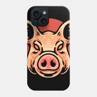 Mad Pig Head Phone Case