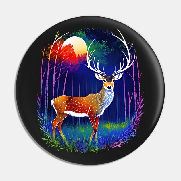 Magical Forest Deer 3 Pin by Alpenglow Workshop