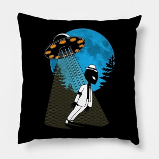 Anti-Gravity Funny 80's Alien Ufo E.T. Flying Saucer King Of Pop Alien Parody Pillow