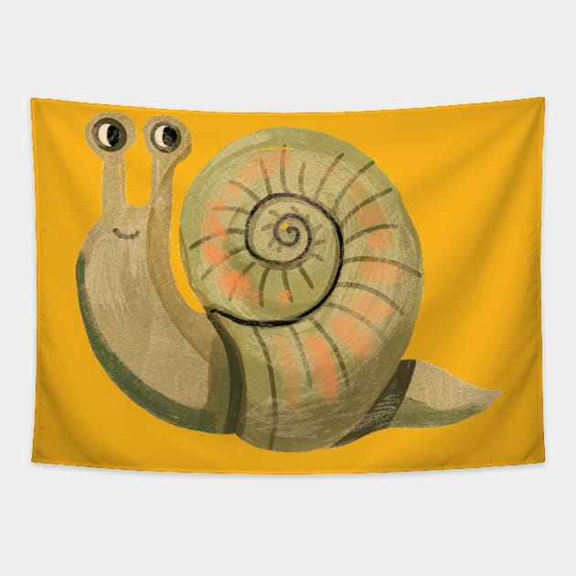 Slimy Snail Tapestry by Rebelform