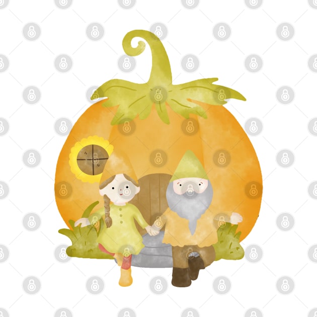 Pumpkin Gnomes by Zombie Girls Design