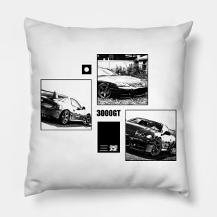 MITSUBISHI 3000GT Black 'N White Archive Pillow