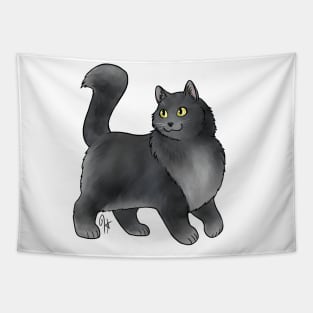 Cat - Turkish Angora - Smoke Tapestry