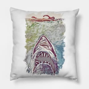✪ JAWS ✪ Abstract alternate fan art poster Pillow