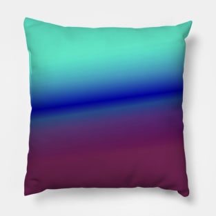 blue pink green texture art Pillow