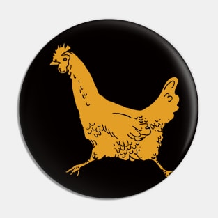 Trotting Chicken Pin